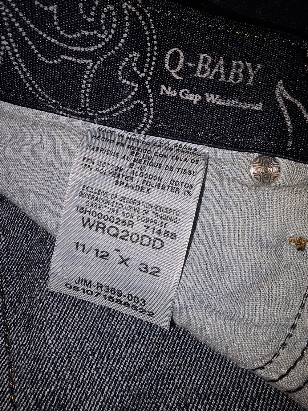 Wrangler Women’s Q Baby Dark Blue Boot Cut Jeans - Picture 3 of 5